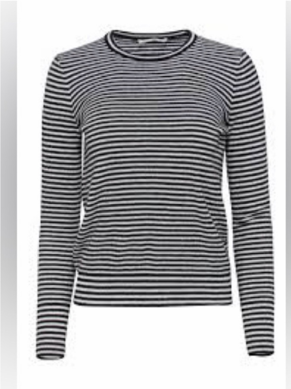 Everlane Women’s Black & White Striped Classic Cashmere Crew Neck Sweater Sz S